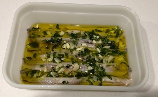 Receta de boquerones con un toque de limón